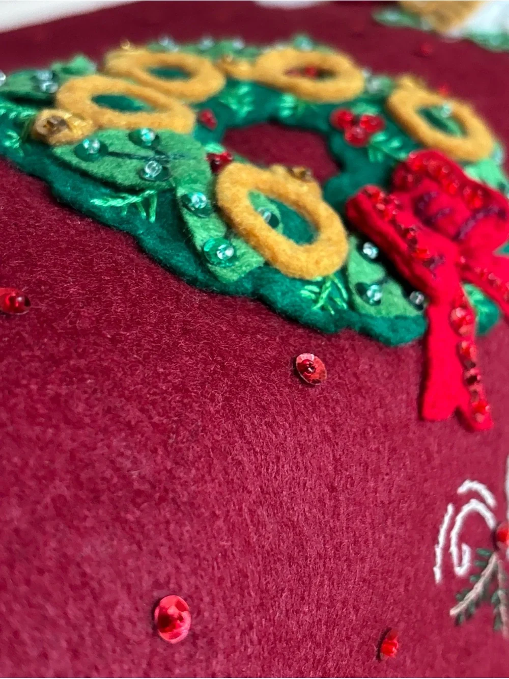 Bucilla Felt 86068 12 Days of Christmas TREE SKIRT Handmade Unused, Uncut, RARE